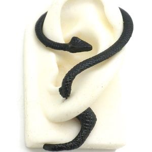 Black Snake Crawler Earring